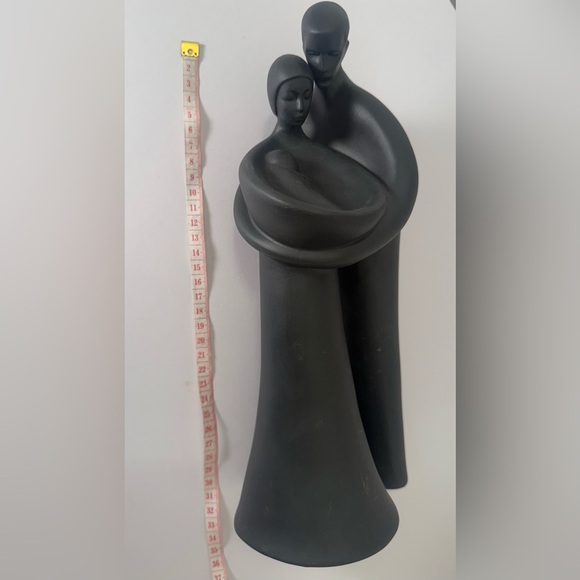 Royal Doulton Matte Black Basalt Figurine ~ Family H.N 2721 ~ 1977 - Picture 5 of 5